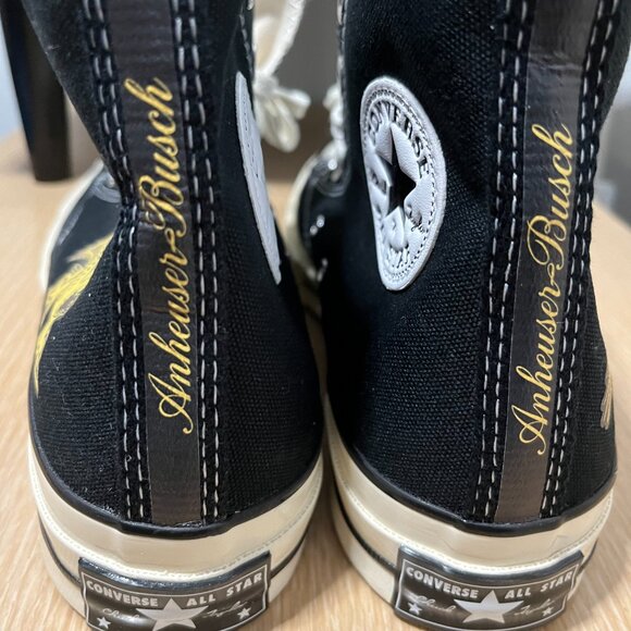 BNWoT CTAS 70 Hi Ltd Ed Custom Anheuser-Busch Gold Logo KICKS (6M/8W) Converse ☆ - Picture 7 of 8